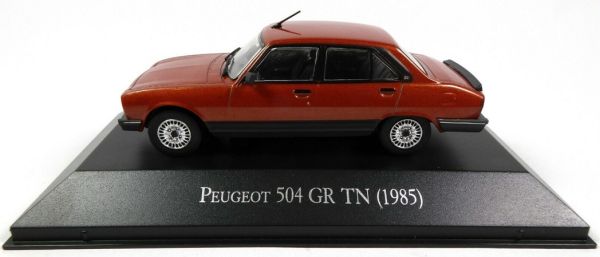 MAGARGAQV10 - PEUGEOT 504 GR TN berline 4 portes 1985 orange métallisée vendue sous blister - 1