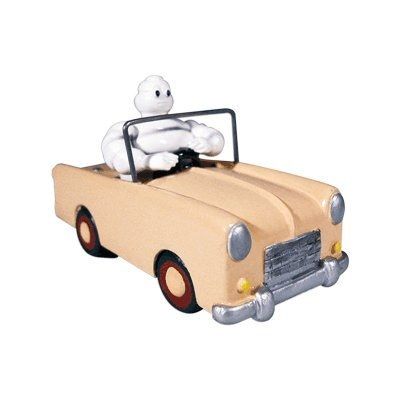 PLA68225 - Figurine Bibendum en voiture Beige - 1