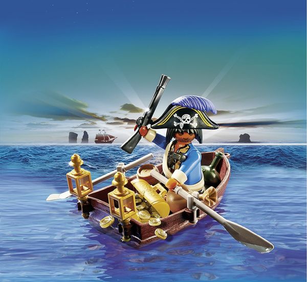PLAY4942 - Pirate Avec Barque Et Son Trésor - 50 Pièces - 1
