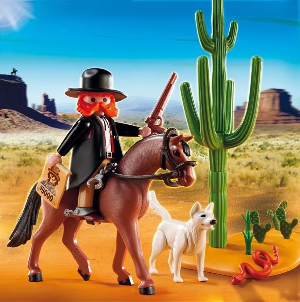 PLAY5251 - Shérif à Cheval avec Chien - 22 Pièces - 1