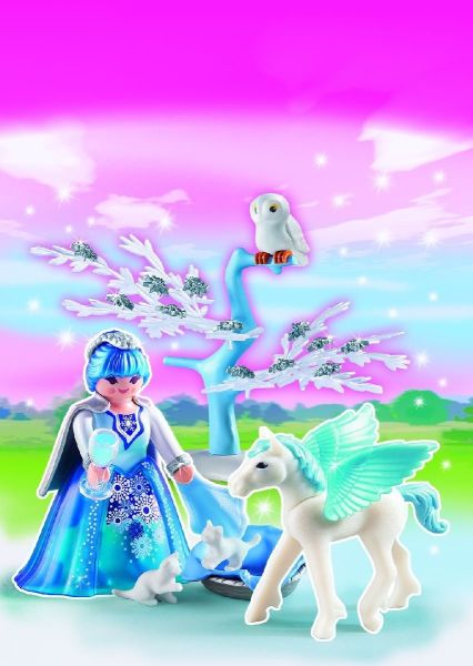 Reine des Neiges avec bébé Pegasus Flocon de neige - 34 Pièces - Référence  5354 fabriquée par PLAYMOBIL