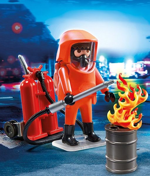 Playmobil PLAYMOBIL 5367 Pompier avec Combinaison de Feu