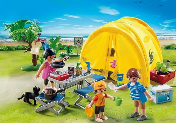 PLAY5435 - Famille Et Tente De Camping - 82 Pièces - 1
