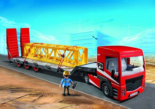 Camion porte engin - 78 Pièces - Référence 5467 fabriquée par PLAYMOBIL