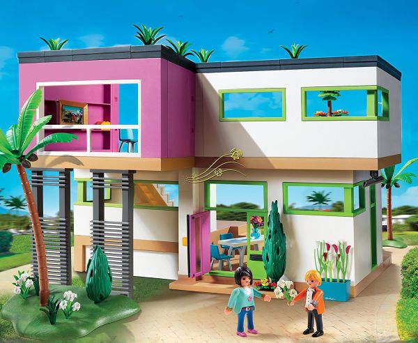 Maison moderne avec accessoires - 365 Pièces - Référence 5574 fabriquée par  PLAYMOBIL