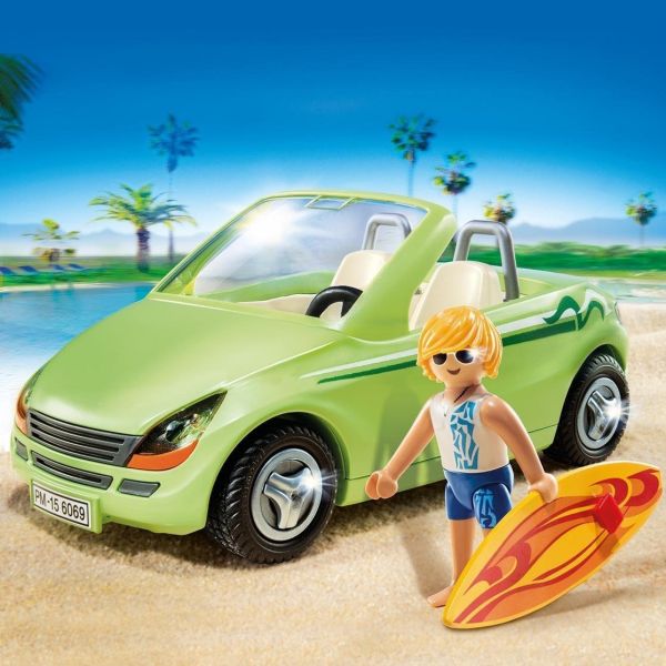 PLAY6069 - Surfeur et voiture décapotable - 26 Pièces - 1