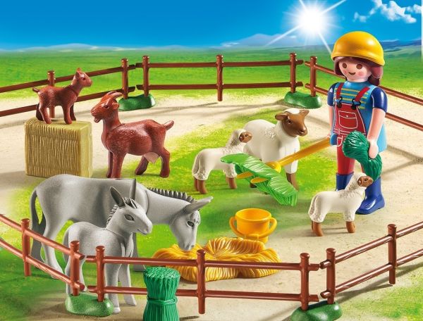 PLAY6133 - Fermière avec animaux - 29 Pièces - 1
