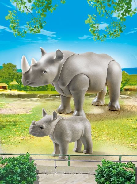 PLAY6638 - Famille de Rhinocéros - 1