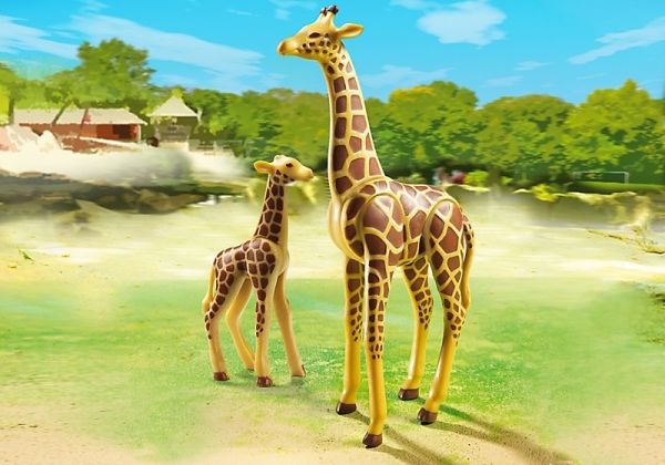 PLAY6640 - Girafe avec son petit - 1