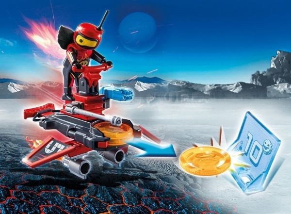 PLAY6835 - Androide de feu avec lance-disques - 1