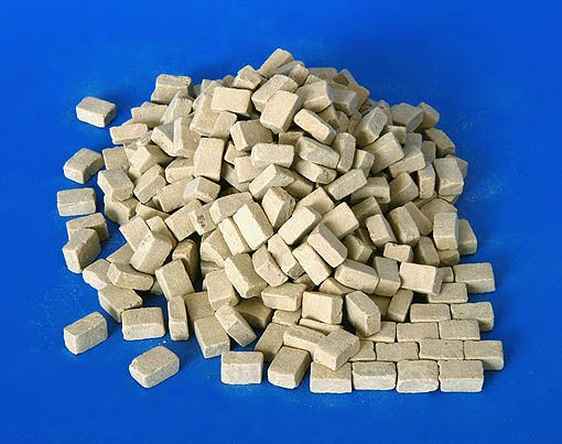 PLS4003 - Pavés miniatures pour diorama de formes rectangles beige clair - 1