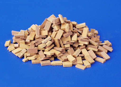 PLS4020 - Briques miniatures rouges et beiges pour diorama - 1