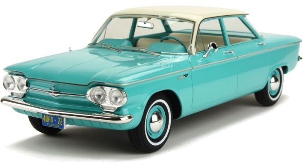 PREMUIMPR18009 - CHEVROLET Corvair Sedan 1961 bleue - 1