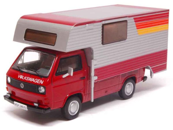 PRX11527 - VOLKSWAGEN T3 camping car caisse déposable rouge - 1