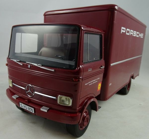 PRX30040 - MERCEDES BENZ LP608 4x2 porteur caisse rigide camion de service PORSCHE rouge - 1