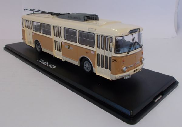 PRXPCL47068 - Bus de ville électrique SKODA 9TR Gera crème et marron - 1