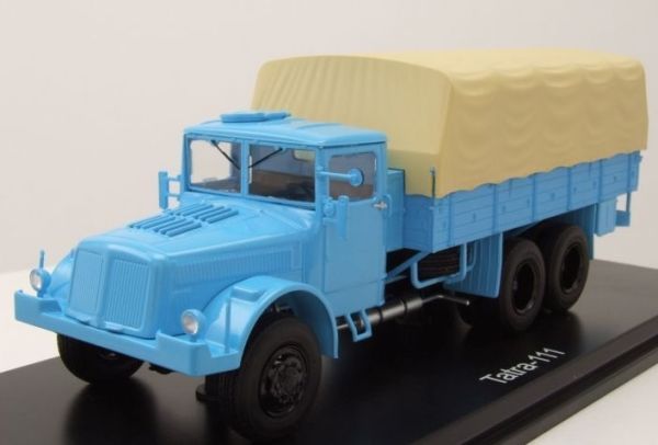 PRXPCL47028 - TATRA 111 porteur plateau bleu bache crème - 1