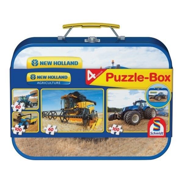PUZ56507 - Puzzle box en métal avec 4 puzzles NEW HOLLAND - 1