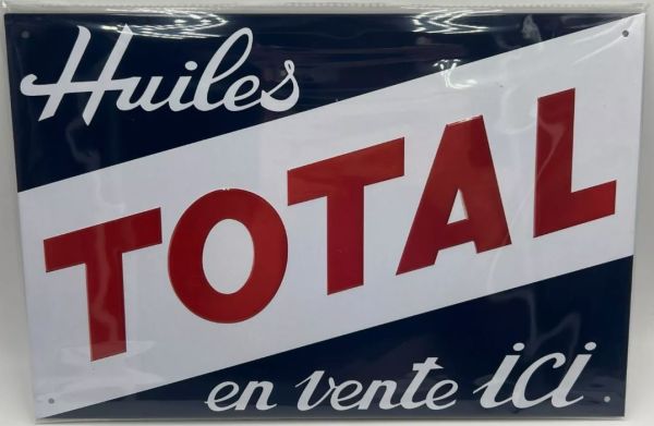 MAGPB219 - Plaque métallique TOTAL Huiles - en Vente ici ! - 20x30 cm - 1