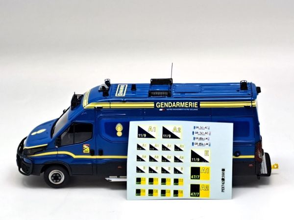 Miniature Iveco Daily 2023 Gendarmerie - 1/43 - Perfex - Véhicule De Commandement