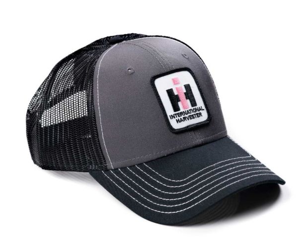 PIH83 - Casquette gris avec logo IH et dos en maille noir - 1