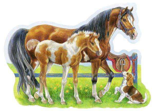 RAV05584 - Puzzle - 72 Pièces - Chevaux - 35 x 25 cm - 1