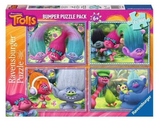 RAV06861 - 4 puzzles - 100 pièces - Les trolls - 1