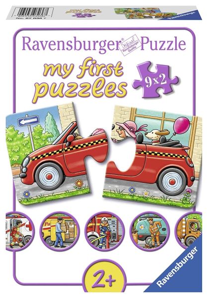 RAV070367 - 9 Puzzles - 2 pièces - Les Véhicules - 1