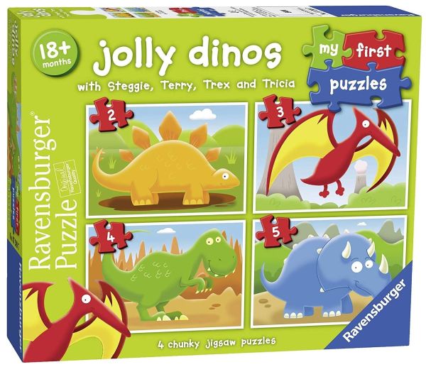RAV072897 - 4 Puzzles - 2,3,4,5 Pièces - Les Dinosaures - 1