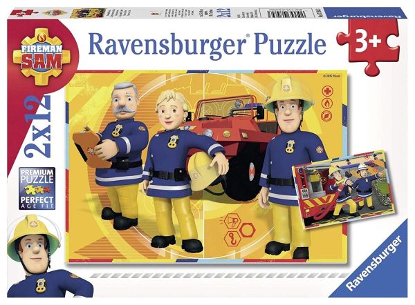RAV075843 - 2 Puzzles - 12 Pièces - Sam Le Pompier - 1