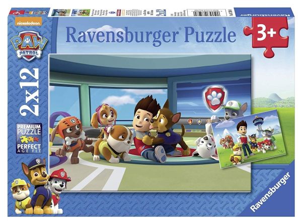 RAV075980 - 2 Puzzles - 12 Pièces - La Pat'Patrouille - Ryder et ses amis - 1