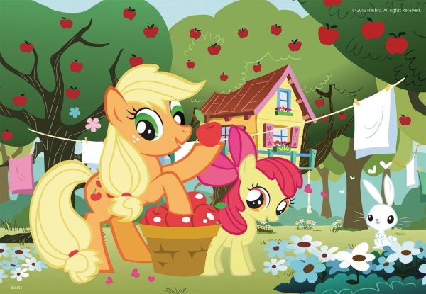 RAV07600 - 2 Puzzles - 12 Pièces - Mon Petit Poney -  26 x 18 cm - 1