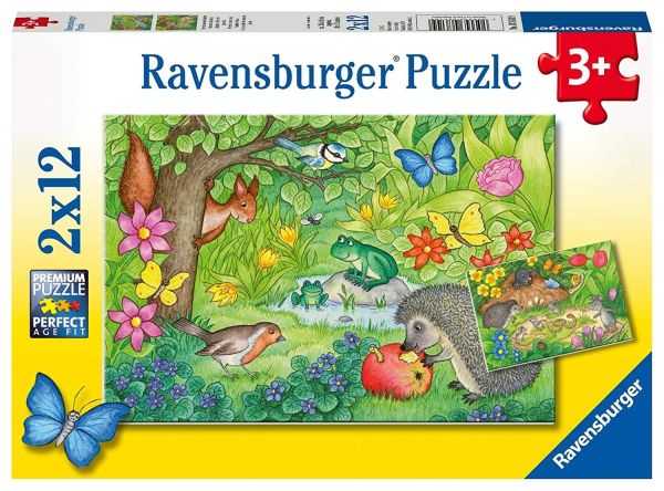 RAV076109 - 2 Puzzles - 12 Pièces - Les animaux du Jardin - 1