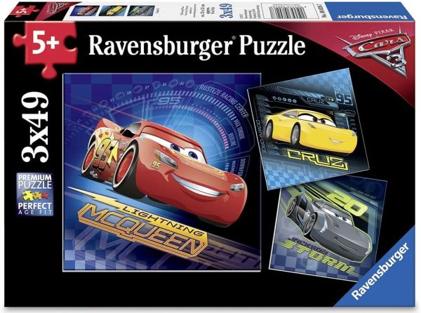 RAV08026 - 3 puzzle 49 Pièces - CARS 3 - 1