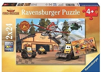 RAV09084 - 2 Puzzles - 24 pièces - PLANES Toujours en action - 26 x 18 cm - 1