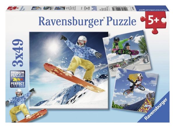 RAV09287 - 3 Puzzles Sport d'action - 49 Pièces - 1