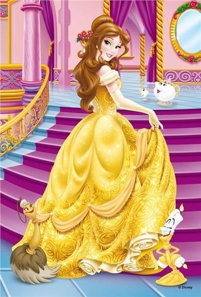 RAV09469/02 - Puzzle - 54 Pièces - Disney Princesse - Belle - 13.2 x 19.8 cm - 1