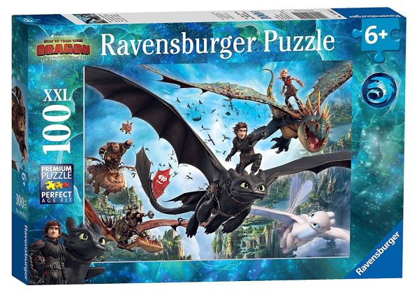 RAV109555 - Puzzle - 100 Pièces - Dragons 3 - 1