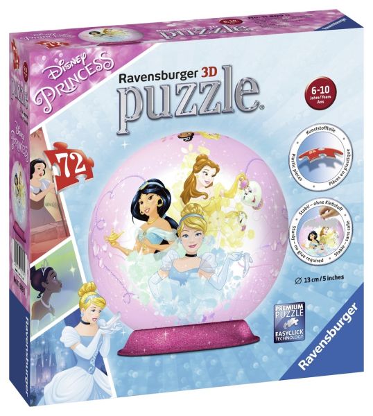 RAV118090 - Puzzle 3D - 72 Pièces -  Princesse Disney - 1