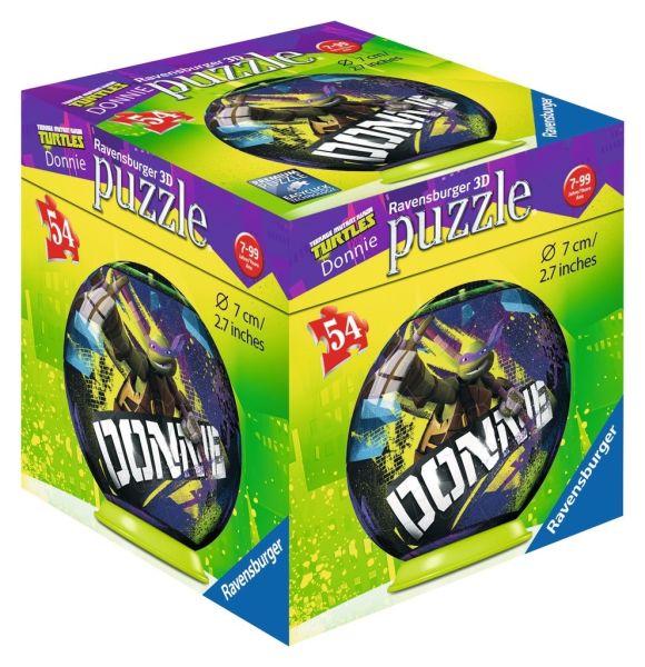 RAV11908/01 - Puzzle 3D - 54 Pièces - LES TORTUES NINJA Donatello - 7 cm - 1