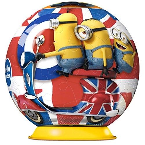 RAV11914/01 - Puzzle 3D - 54 Pièces - Les MINIONS en ANGLETERRE - 7 cm - 1