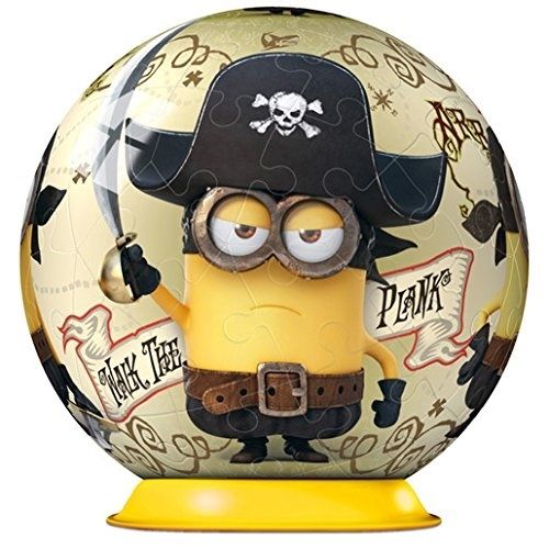 RAV11914/02 - Puzzle 3D - 54 Pièces - Les MINIONS Pirates - 7 cm - 1
