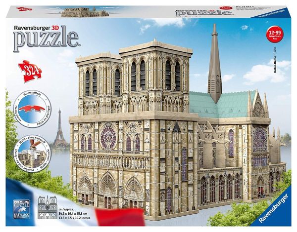 RAV125234 - Puzzle 3D - 324 Pièces - Notre Dame - 1