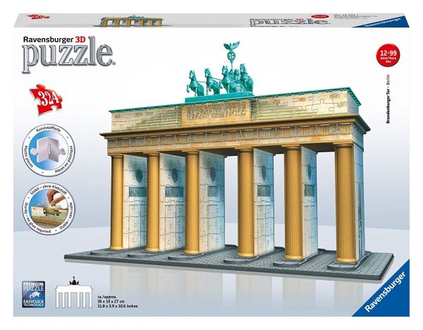 RAV125517 - Puzzle 3D - 324 pièces - La porte de Brandebourg BERLIN - 30 x 10 x 27 cm - 1
