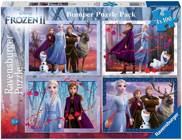 4 Puzzles 100 Pièces - LA REINE DES NEIGES