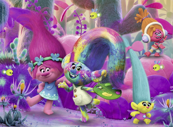 RAV13679 - Puzzle - 100 Pièces - Les Trolls magnifiques chevelures - 49 x 36 cm - 1
