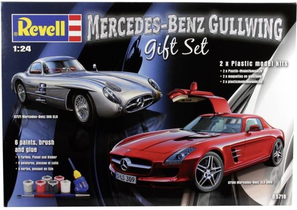 REV05716 - Pack MERCEDES BENZ Gullwing avec la 300 SLR et la SLS AMG maquette à monter et à peindre - 1