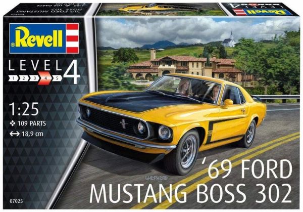 REV07025 - FORD Mustang Boss 302 1969 maquette à monter et à peindre - 1