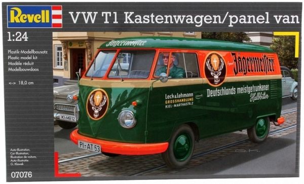 REV07076 - VOLKSWAGEN T1 utilitaire Transporter Kastenwagen maquette à monter et à peindre - 1