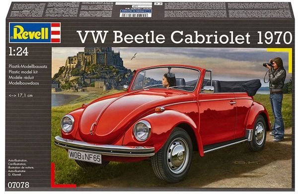 REV07078 - VOLKSWAGEN beetle cabriolet 1970 maquette à monter et à peindre - 1